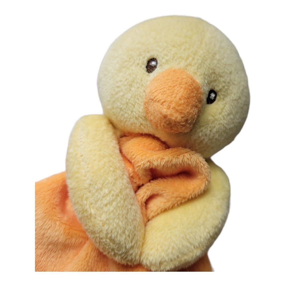 Yellow Duck Duckie Baby Lovey Lovie 10" Prestige Plaid Security Blanket Plush